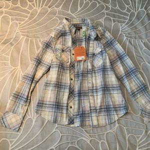 Plaid Patagonia button up top